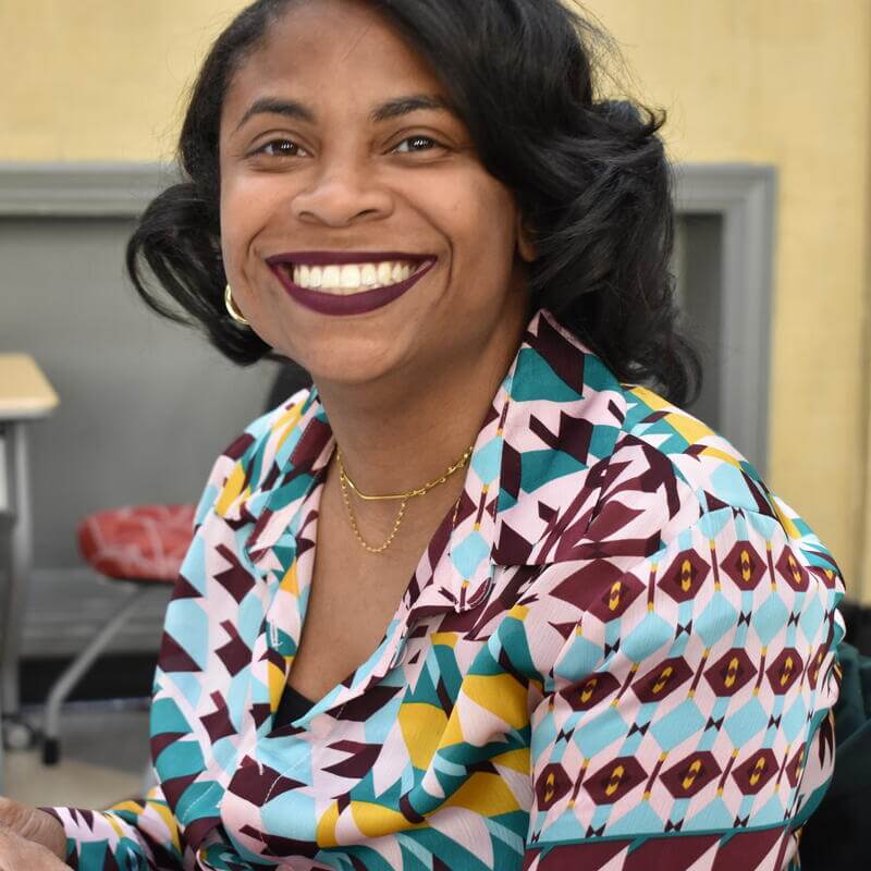 student smiling